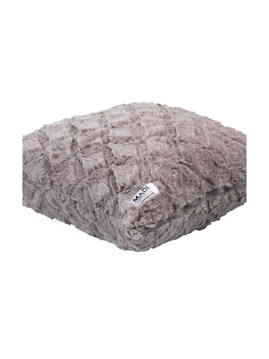 Madi Διακοσμητική Μαξιλαροθήκη Oblong από Γούνα Taupe 50x50εκ.
