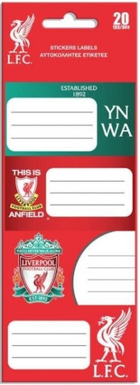 Διακάκης Liverpool Ετικέτες Τετραδίων 20τμχ