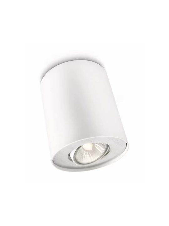 Philips Pillar Single Spot with Socket GU10 in White Color