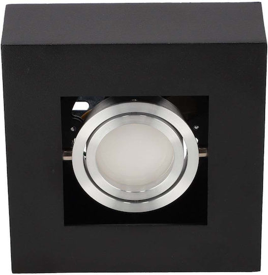 123led Monos Spot cu Soclu GU10 în Culoare Negru