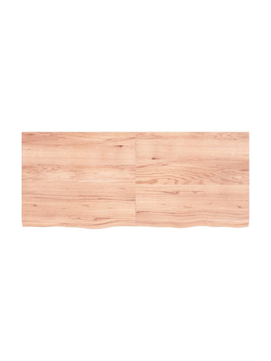 vidaXL Rectangular Office Desk Surface made of Solid Wood in Brown Color 140x60x4cm 3156381 1pcs