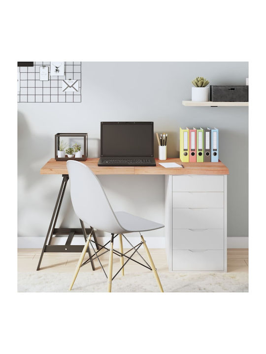 vidaXL Rectangular Office Desk Surface made of Solid Wood in Brown Color 120x50x4cm 3156373 1pcs