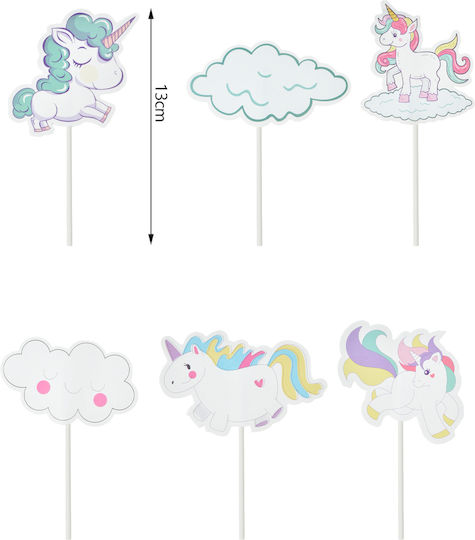 Tpster Steaguri Unicorni 6 Bucăți