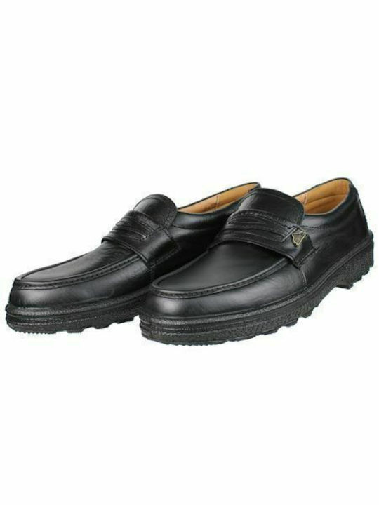 Boxer Men's Leather Loafers Black