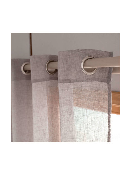 Gofis Home Κουρτίνα με Τρουκς Combe Aw23 502/48 Γκρι 200x280εκ.
