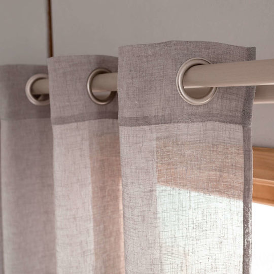 Gofis Home Пердета с Копчета Combe Aw23 502/48 Сиви 200x280см