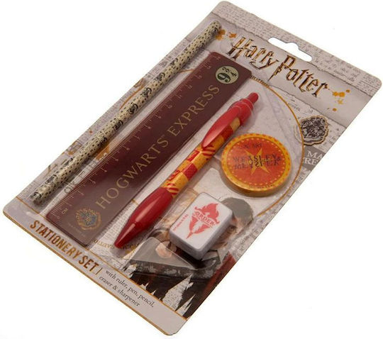 Pyramid International Harry Potter First Year Kids Stationery Set with Pencil, Pen and Ruler