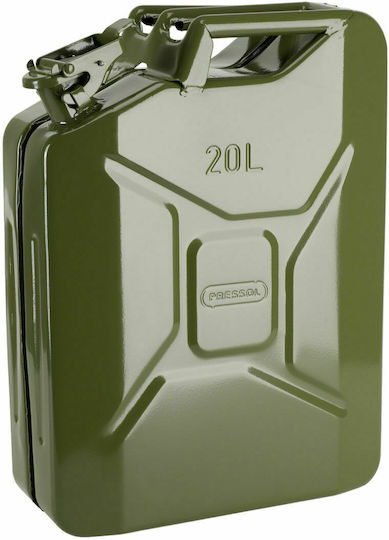 Pressol Double Position Metallic Fuel Can 20lt Green
