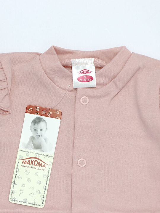 Makoma Kinder-Sweatjacke mit Kapuze Rosa