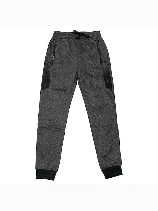 Ustyle Men's Sweatpants with Rubber Gray