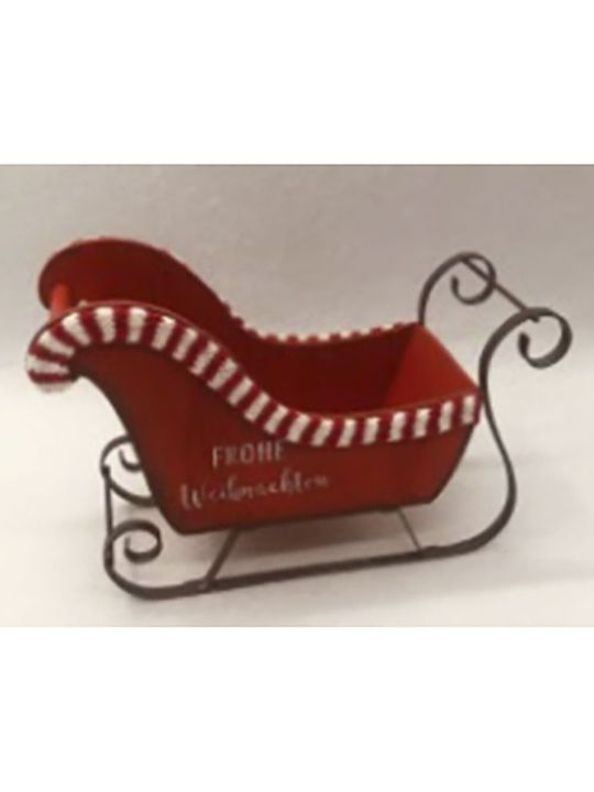 Iliadis Weihnachtliche Holz Figur Box Rot Höhe 26cm