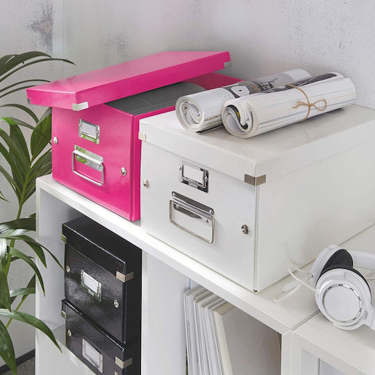 Leitz Πλαστικό Κουτί Αρχειοθέτησης με Καπάκι Click & Store 37x20x28εκ. Λευκό