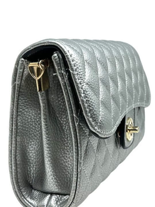 Queen Accessories Damen Tasche Hand Silber