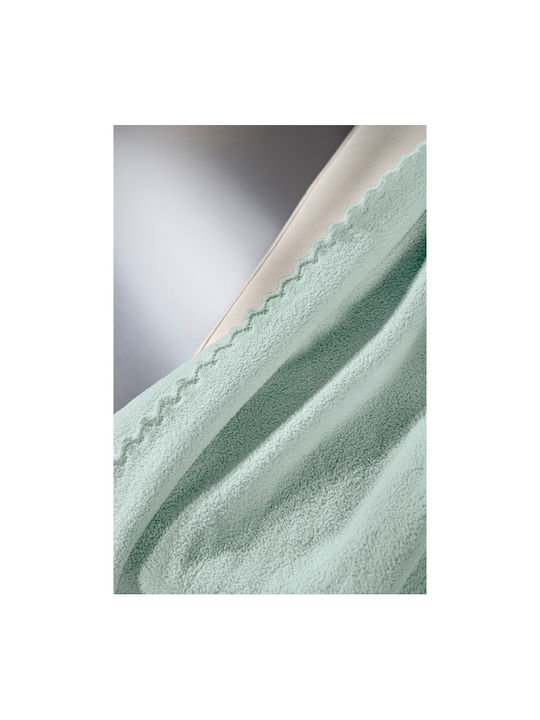 Guy Laroche Blanket Cot Queen Fleece Green 100x140cm