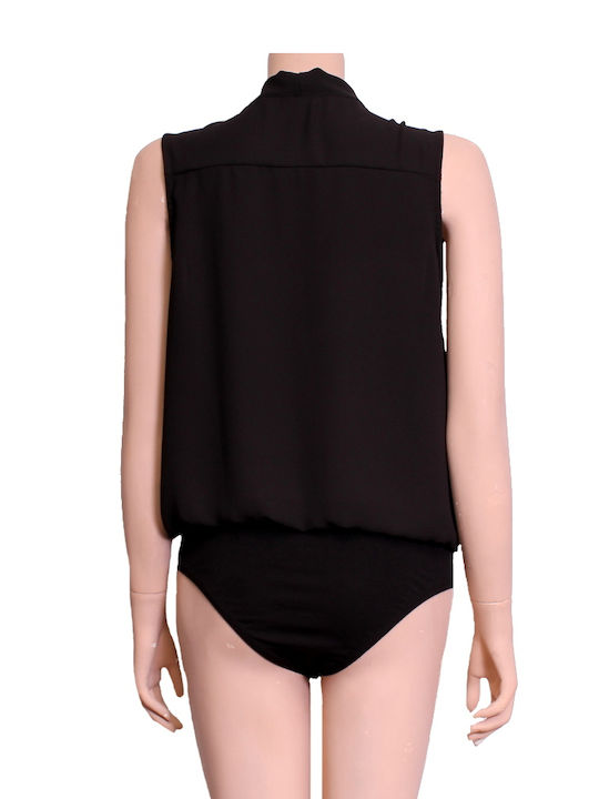 Elite Sleeveless Bodysuit Black