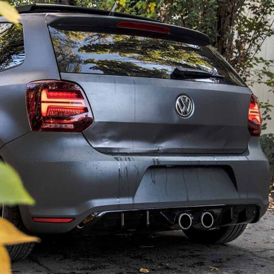 Vland Taillights Led for Volkswagen Polo 6R Led Bar Dynamic Red/Crystal VLand 09-14 2pcs