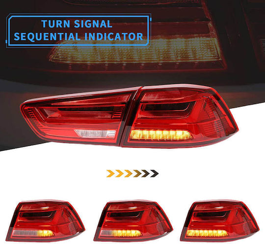 Vland Πίσω Φανάρια Led για Mitsubishi Lancer 08-17 2τμχ