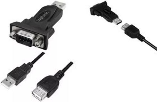 LogiLink Μετατροπέας Serial male σε USB-A male 1τμχ AU0002F