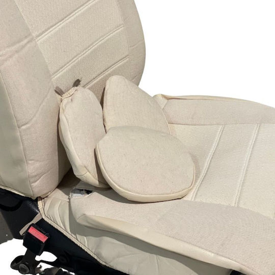 Set Autositzbezüge Polyester Set Beige