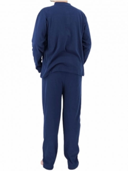 Rimoli Men's Winter Cotton Pajamas Set Navy Blue