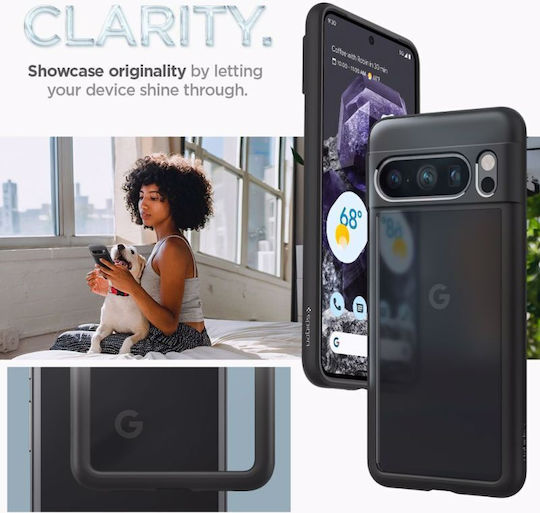 Spigen Ultra Hybrid Задна корица Пластмаса 2мм Черен (Google Pixel 8 Pro)