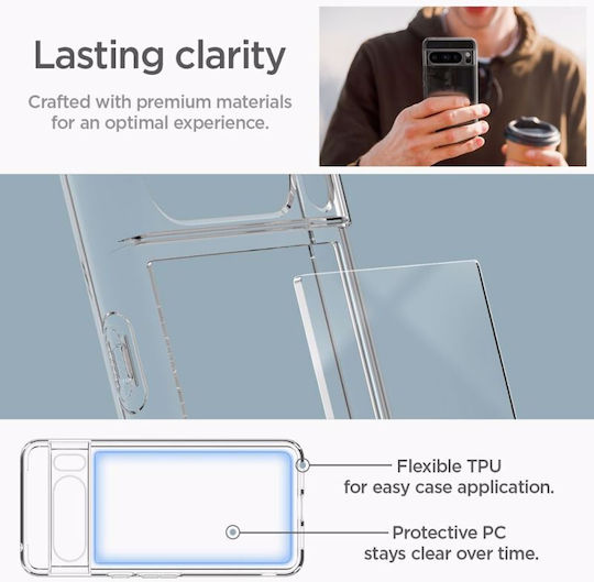 Spigen Ultra Hybrid Back Cover Plastic 2mm Transparent (Google Pixel 8 Pro)