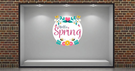 UrbanStickers Autocolant Afișare Decorativ Timpul de primăvară 85x88cm 49097 1buc