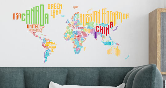 UrbanStickers Sticker Wall Travel Office Multicolour 37838 1pcs
