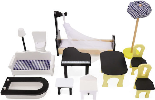 Ecotoys Ξύλινο Κουκλόσπιτο