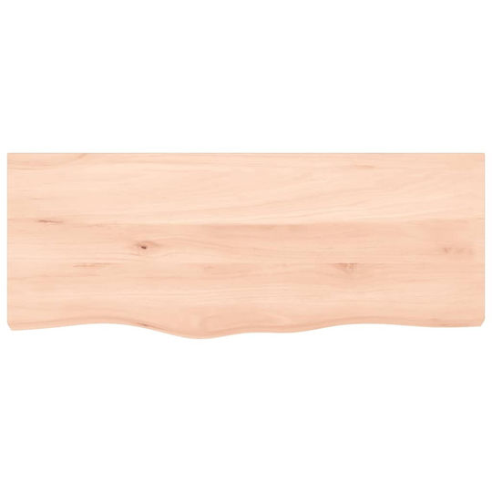 vidaXL Countertop without Sink L100xW40xH4cm Raw solid wood