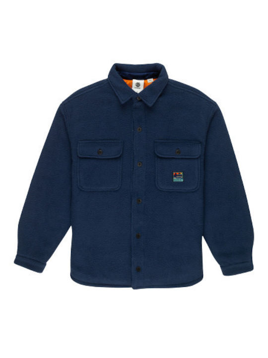 Element Herrenhemd Overshirt Langärmelig Blau