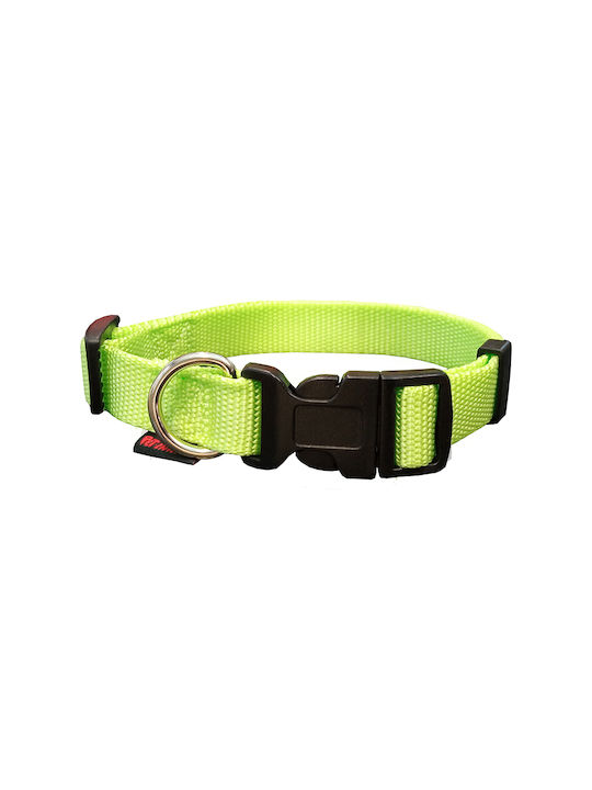 Pet Interest Plain Line Dog Collar In Green Colour Large 25mm x 47 - 70cm