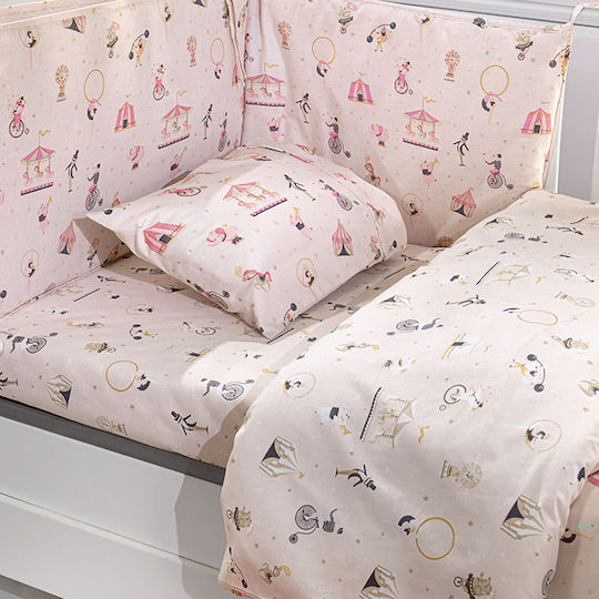 Saint Clair Baby Crib Bedding Set 3pcs Pink