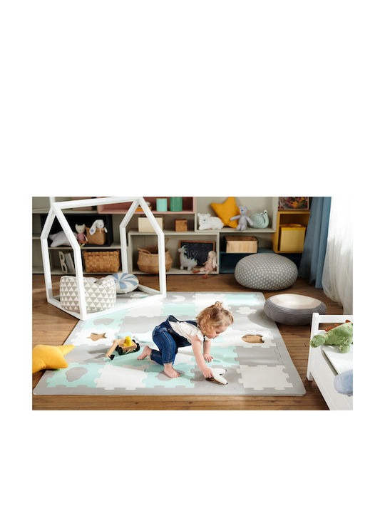 Kinderkraft Kids Floor Puzzle Luno Mint 30 Pieces