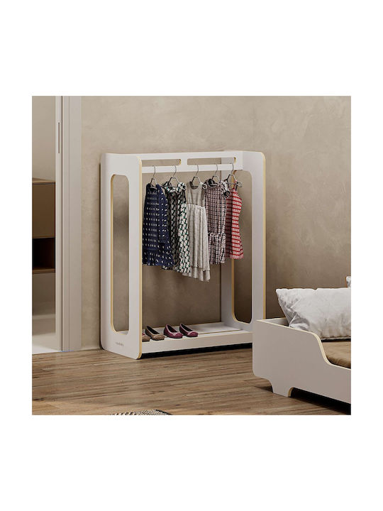 Casababy Casababy Kids Room Decor Accessories Coat Rack Pisa Made of White Wood