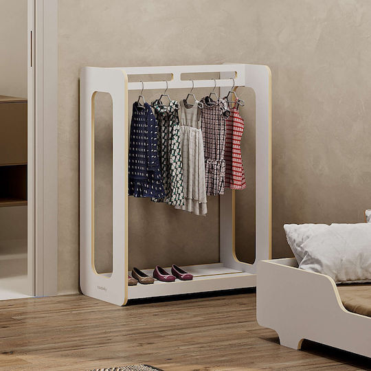 Casababy Casababy Kids Room Decor Accessories Coat Rack Pisa Made of White Wood