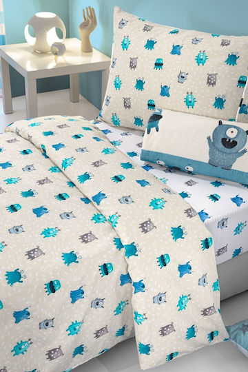 Saint Clair Set Kids Duvet Cover Single Blue
