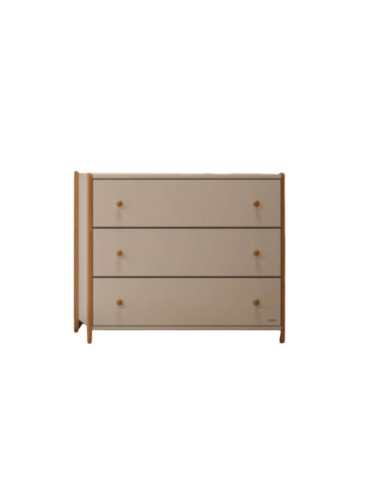 Baby Dresser with 3 Drawers White 94x51x88cm