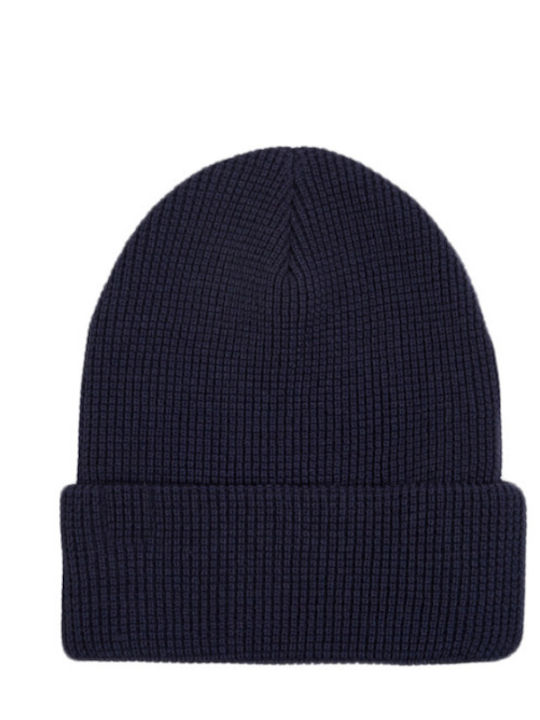 Knitted Beanie Cap Blue
