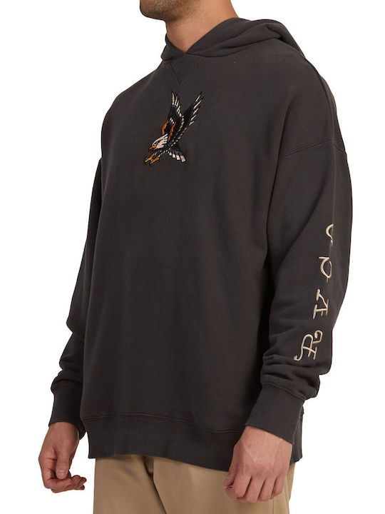 RVCA Men's Sweatshirt with Hood Black