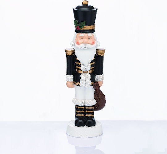 Aca Weihnachts-Nussknacker Schwarz Höhe 23cm.