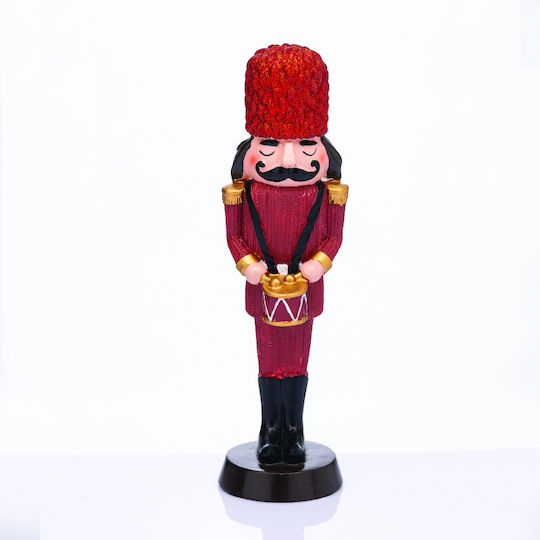 Aca Soldat Weihnachts-Nussknacker Rot Höhe 25cm.