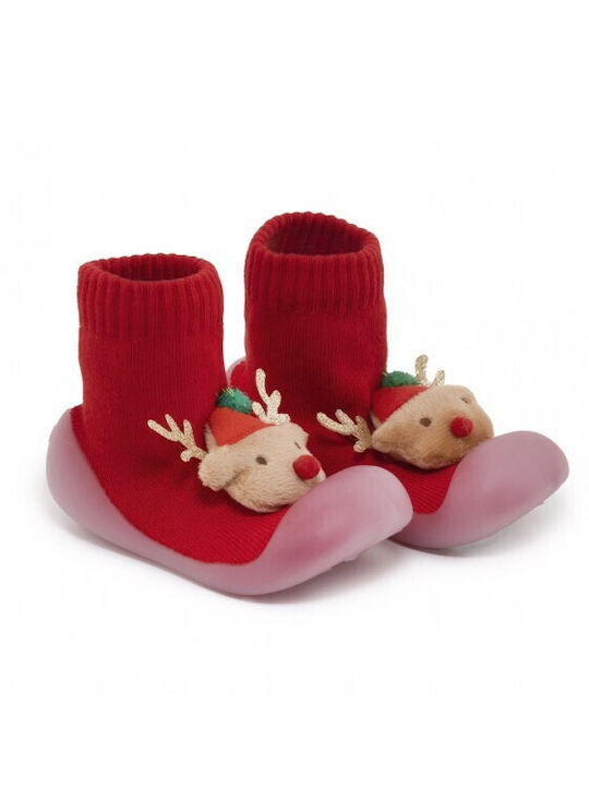 Childrenland Kinderstrümpfe Hausschuh-Socken Rot