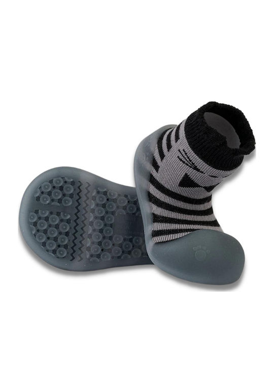 BigToes Παιδικές Καλτσοπαντόφλες Γκρι