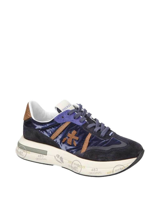 Premiata Γυναικεία Sneakers Μπλε