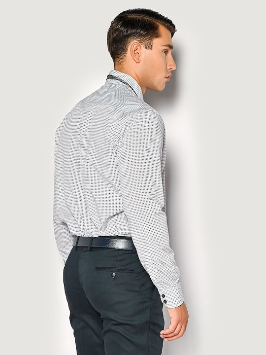 Long-sleeved Denim Shirt White