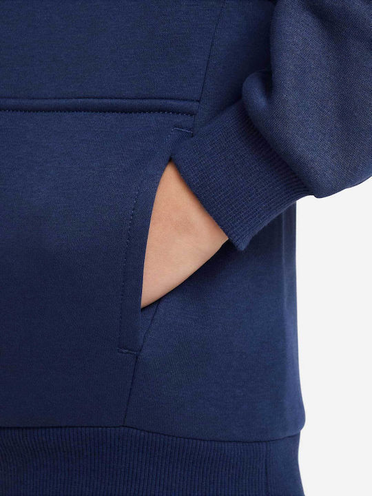 Fleece Παιδικό Φούτερ με Κουκούλα και Τσέπες Μπλε Nsw Club