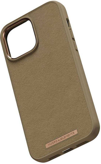 Njord Suede Comfort+ Back Cover Υφασμάτινο 2mm Camel (iPhone 14 Pro Max)