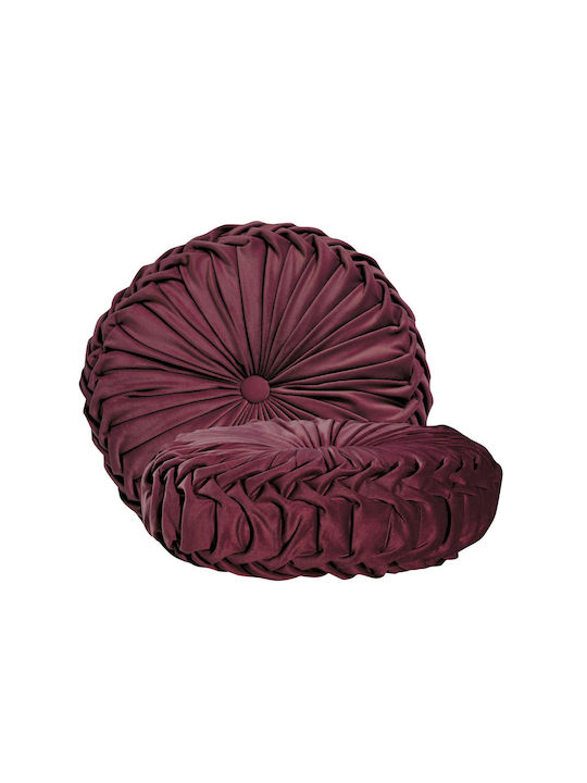 Das Home Sofakissen 0250 aus Burgundischem Samt 40x40cm
