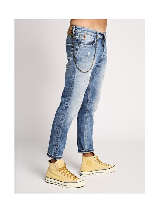Nollan Herren Jeanshose mit Slim Passform Hellblau